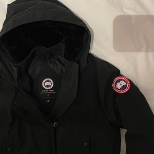 Canada Goose Parka with button closures over 2-way zipper